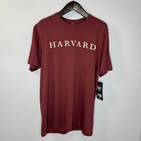 Harvard Crimson '47 Franklin Fieldhouse T-Shirt Short Sleeve Maroon L New - Picture 3 of 12